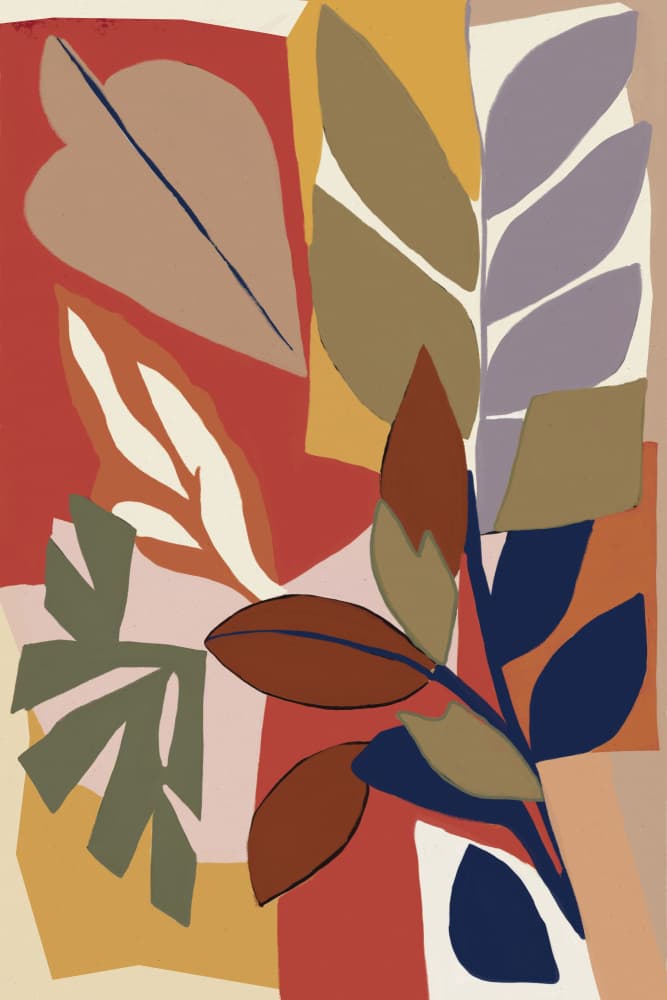 Abstract Foliage by Treechild — canvas wall art