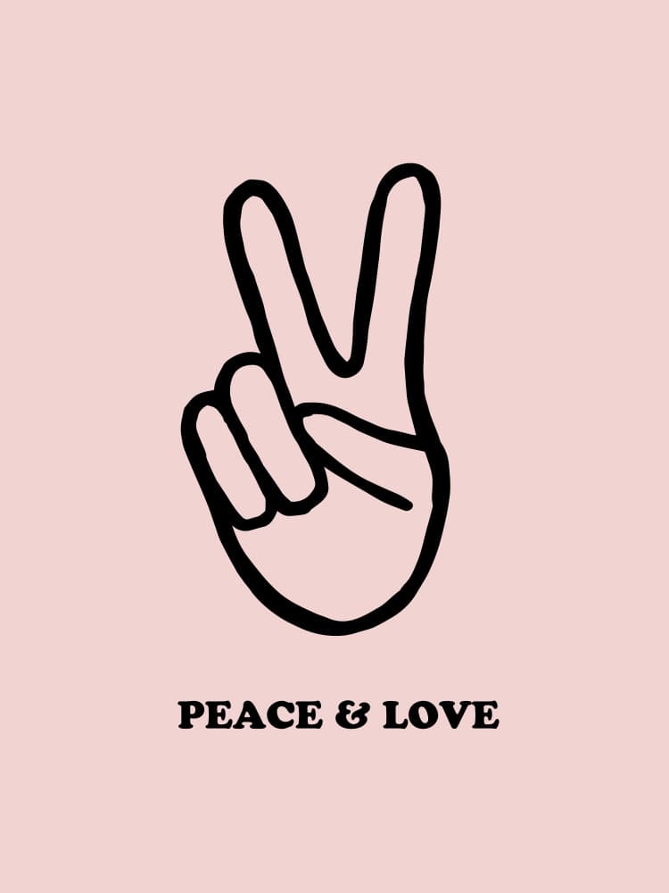 Peace Love Hand