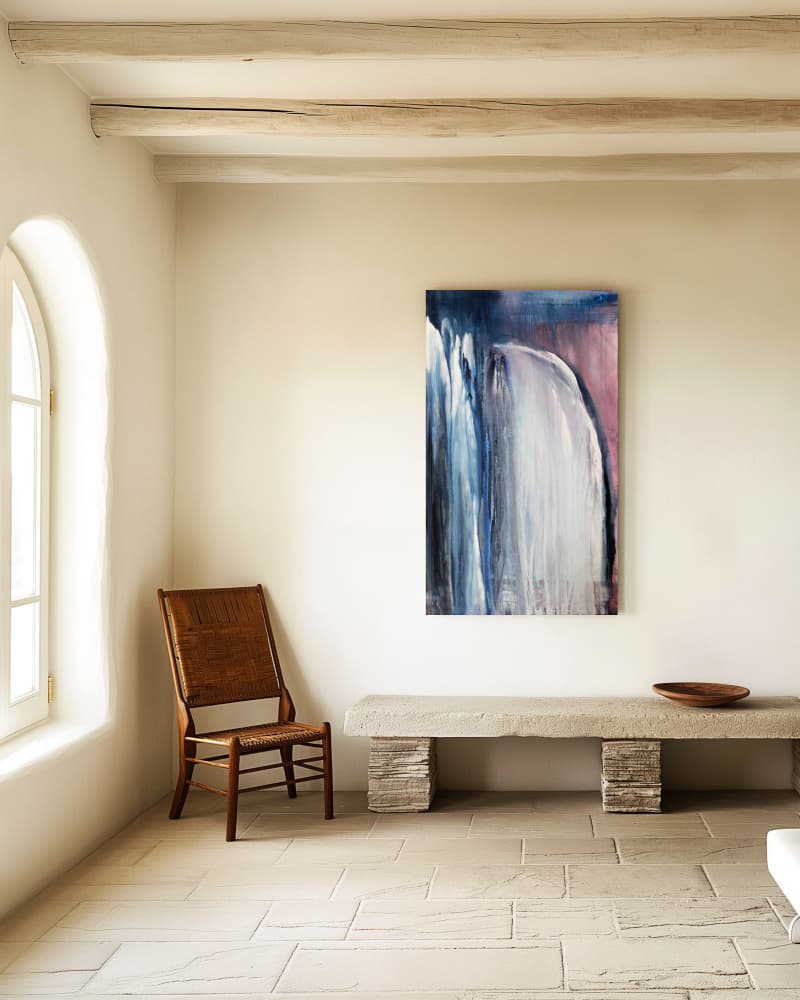 Calm Mediterranean Interior by RodMacIver — canvas wall art