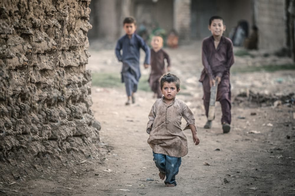 Village Childhood Play by Trevor Cole — canvas wall art