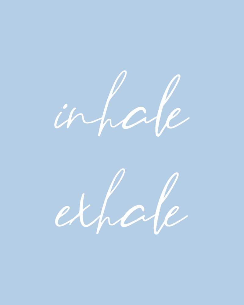 Calm Inhale Exhale by KsanaKalpa — canvas wall art