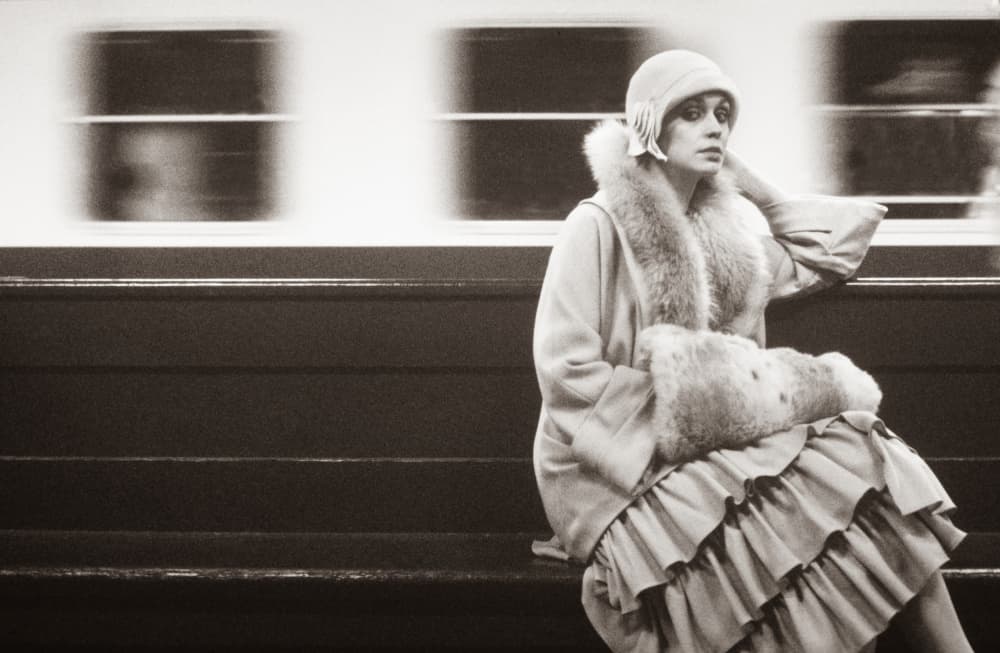 Pensive Flapper Train Station by Angelika Vogel — canvas wall art