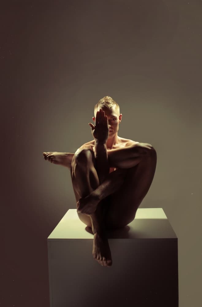 Powerful Yoga Pose by NJmerik — canvas wall art