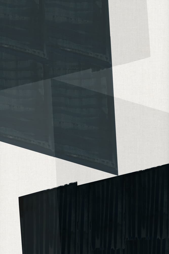 Abstract Dark Layers by cartissi — canvas wall art