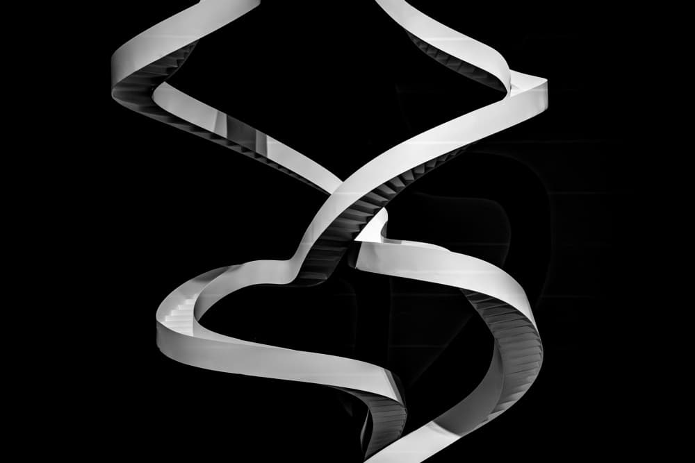 Modern Helix Stairs by Jaap Koer — canvas wall art