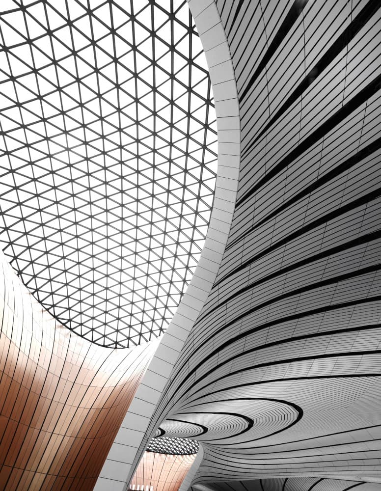 Modern Architectural Flow by Ivan Huang — canvas wall art