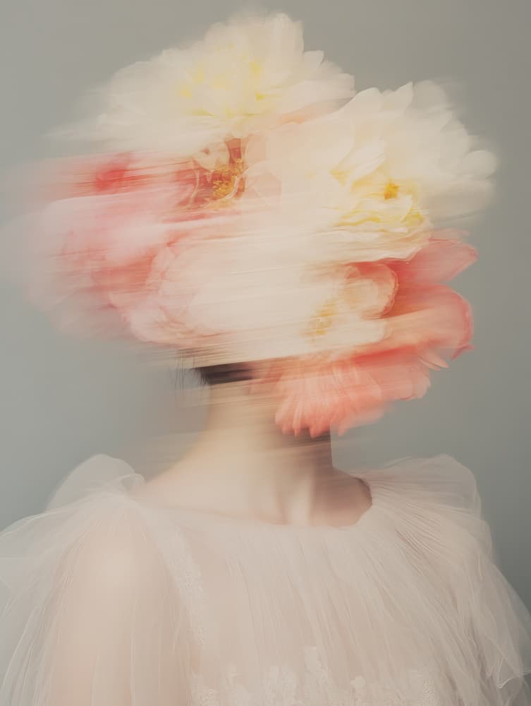 Dreamy Floral Blur by Bilge Paksoylu — canvas wall art