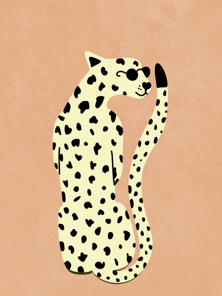 Cool Cheetah by Raissa Oltmanns — canvas wall art
