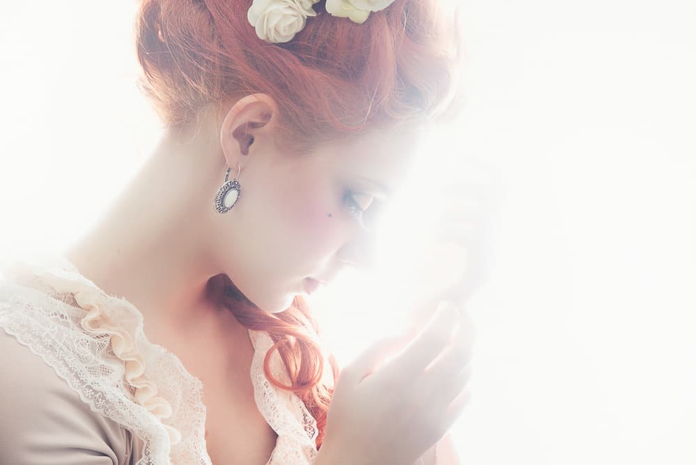 Soft Vintage Portrait by Ravena July — canvas wall art