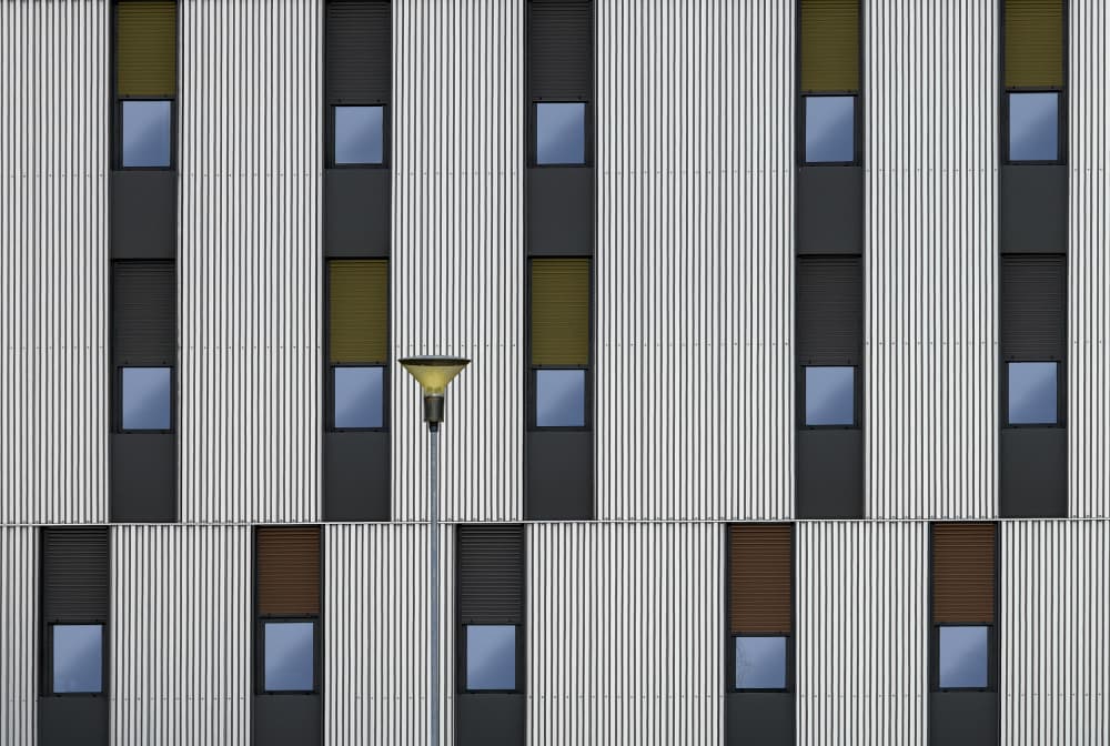 Modern Facade Geometry by Wim Schuurmans — canvas wall art