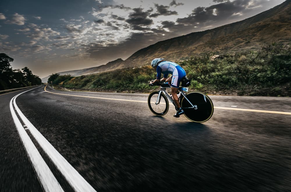 Athlete On A Winding Road by Nir Amos — canvas wall art