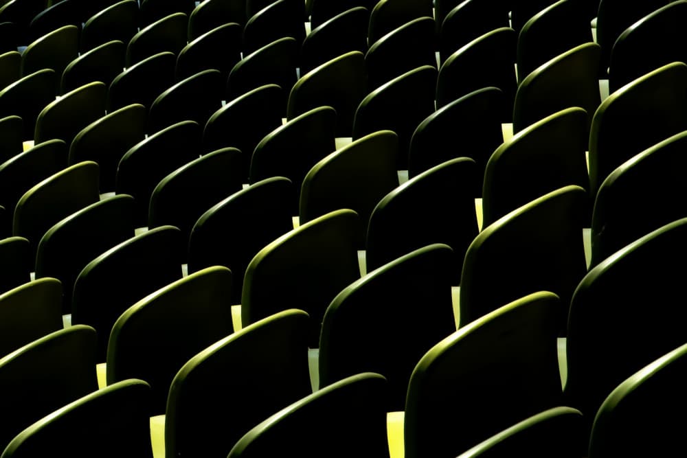 Rows of Golden Seats by Anita Martin AnnaPileaFotografie — canvas wall art