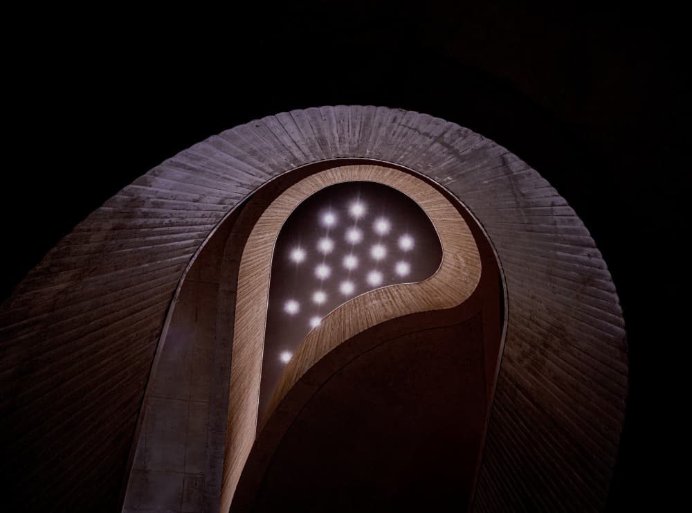 Modern Architectural Glow by Gabrielle Halperin — canvas wall art