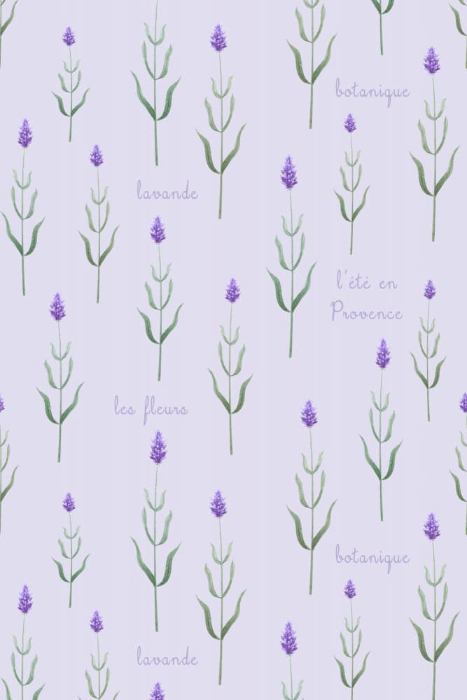 Provence Lavender Pattern by Karen Menzenbach — canvas wall art