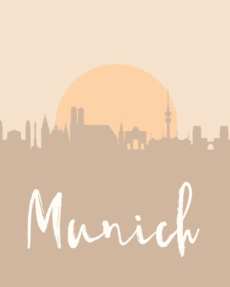 Munich Sun Glow by Emiliano Deificus — canvas wall art