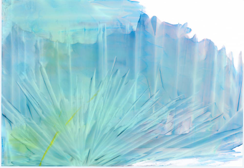 Aqua Ice Abstract by Breanna Megan Studio — canvas wall art