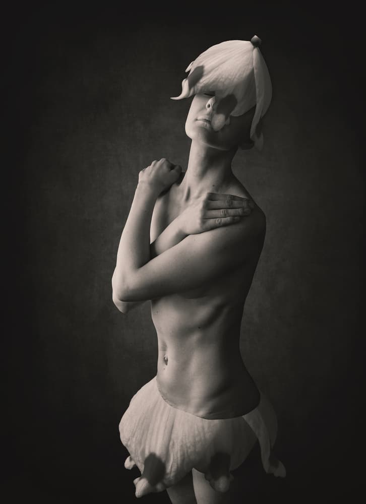 Ethereal Flower Woman by Roland Helerand — canvas wall art