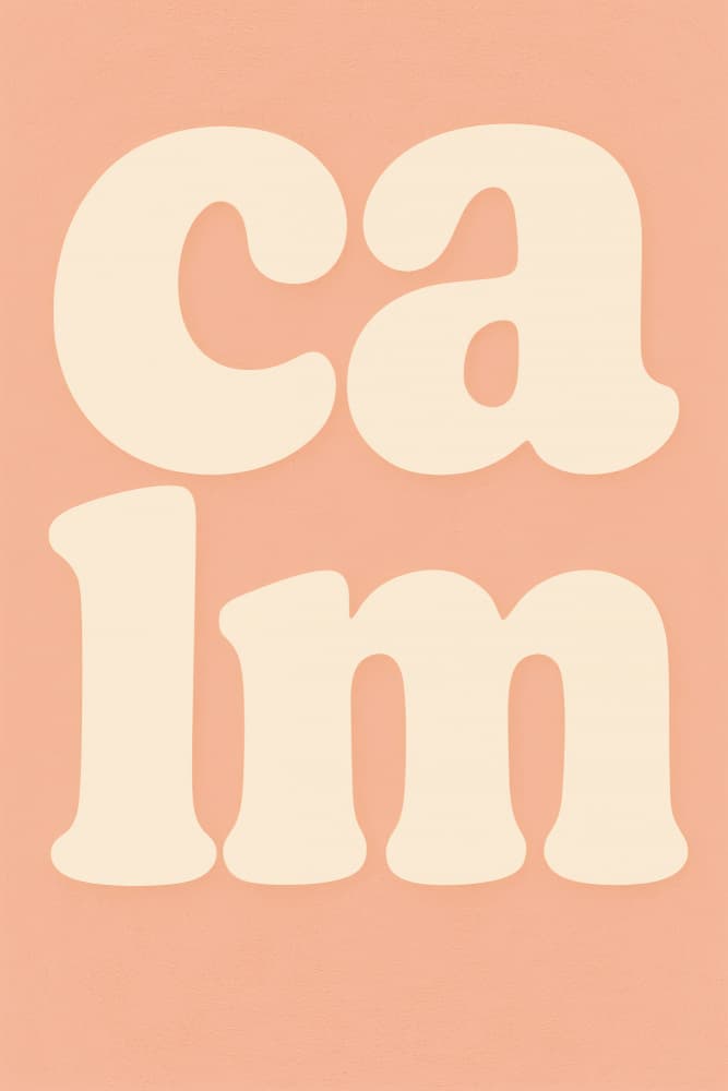 Calm(apricot) by Treechild — canvas wall art