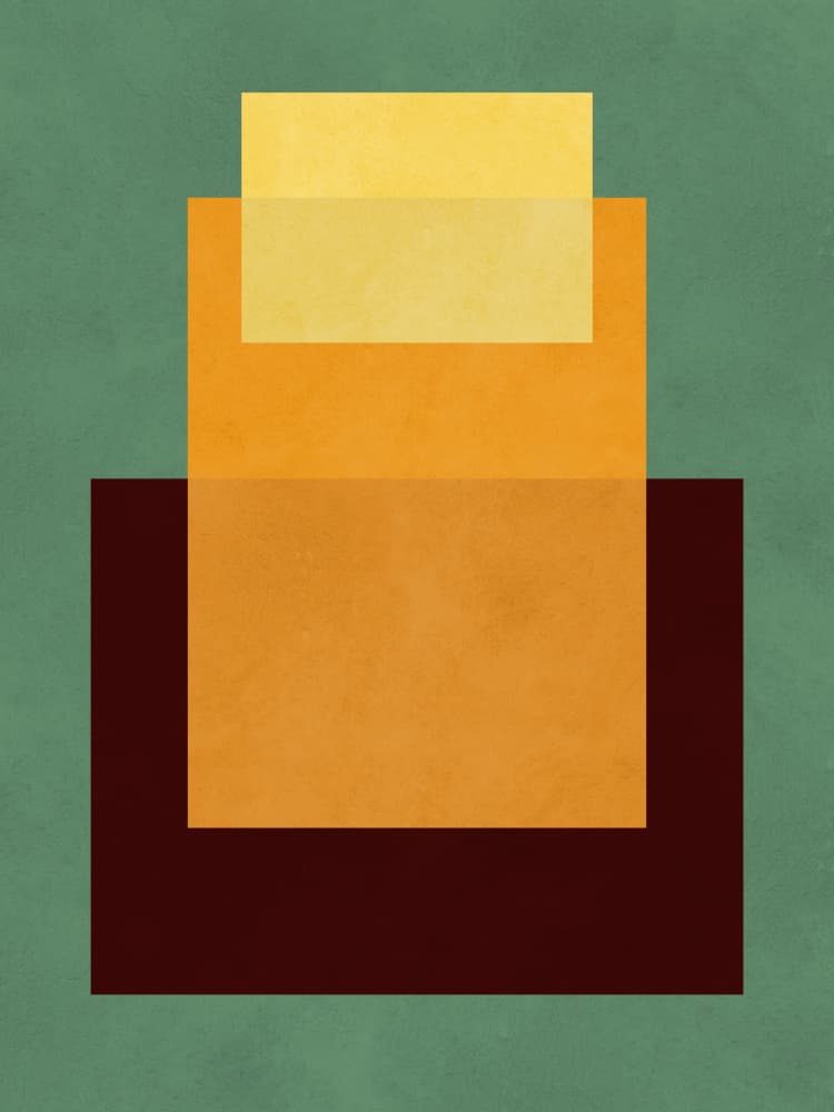 Abstract Color Blocks by Vitor Costa — canvas wall art