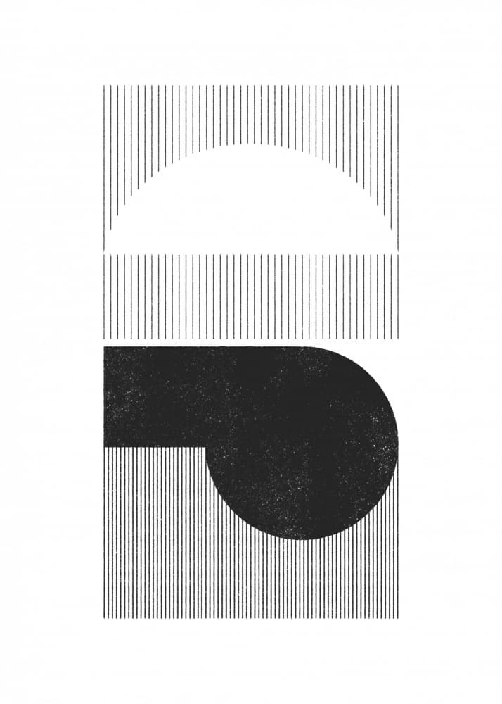 Abstract Geometric Shapes by The Printable Studio — canvas wall art