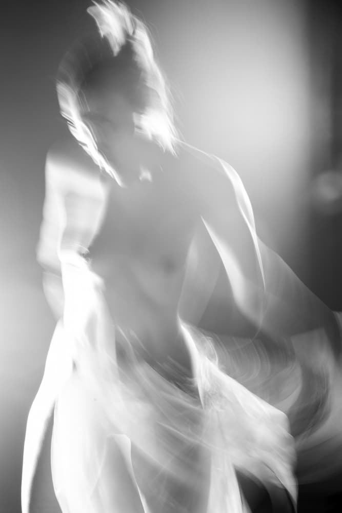Dancing Light Figure by Francisco Ross — canvas wall art