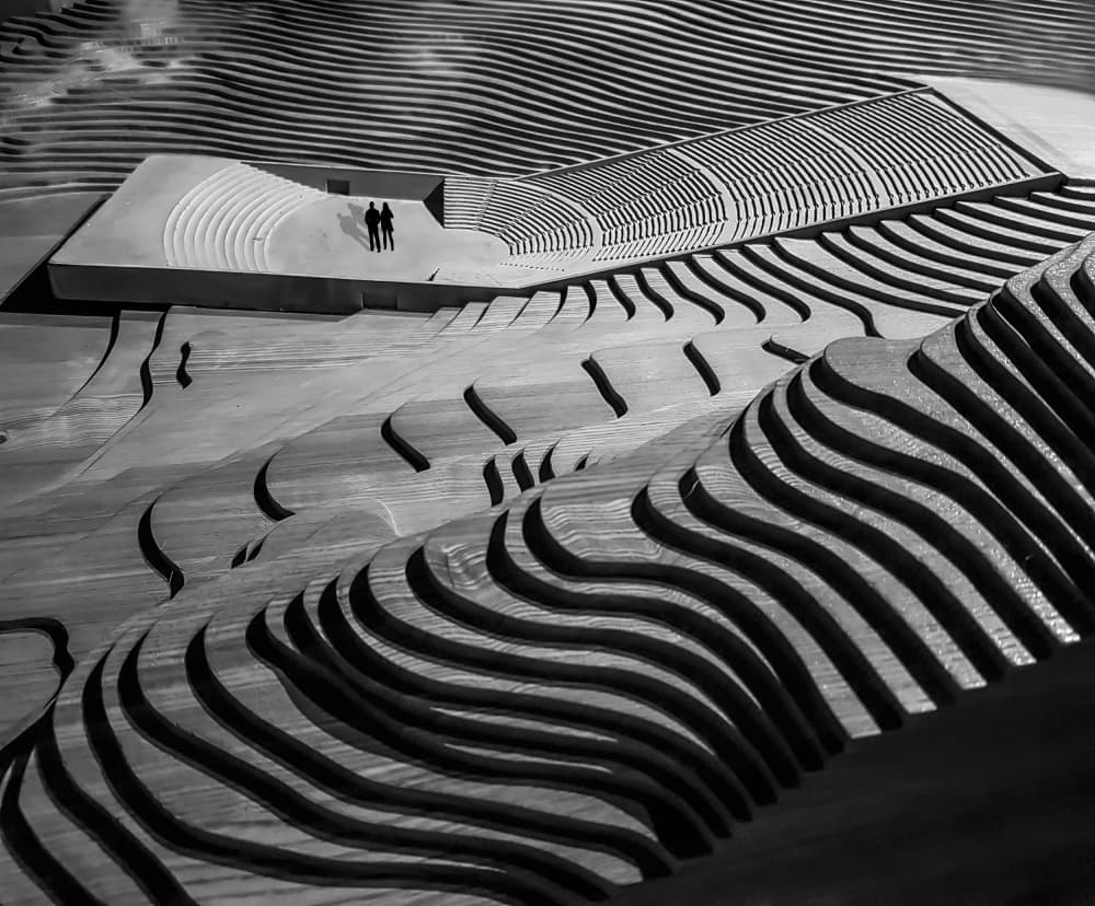Modern Layered Landscape by Gerard Valckx — canvas wall art