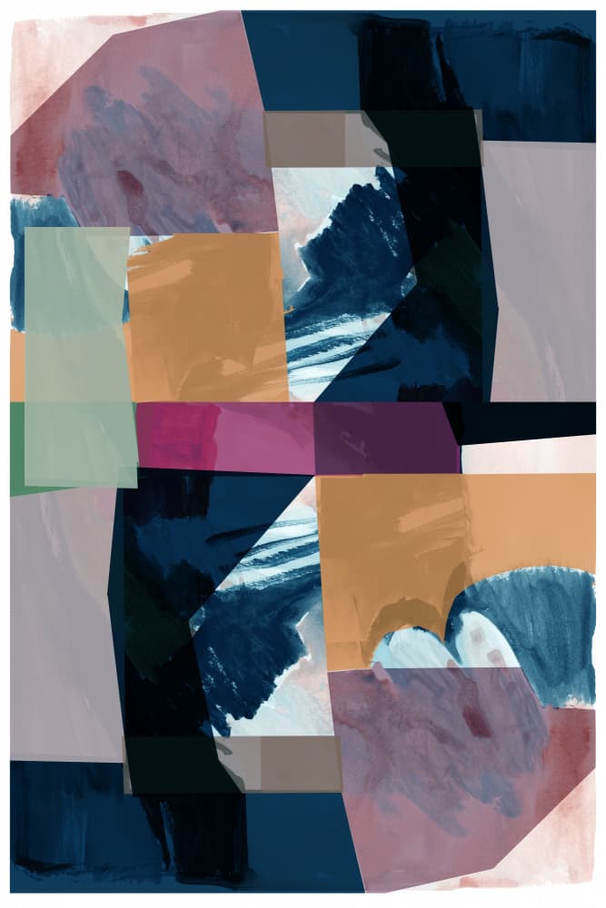 Vibrant Abstract Composition by cartissi — canvas wall art
