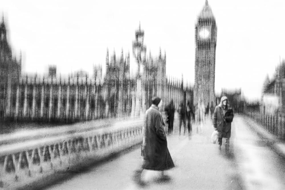 London Big Ben Blur by Amer Jassim — canvas wall art
