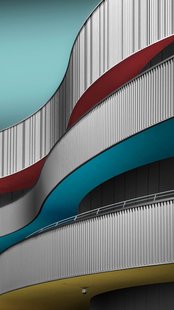 Modern Architectural Curves by Shuchuan Liu — canvas wall art