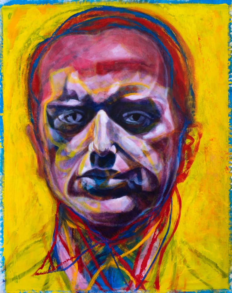 Intense Colorful Portrait by Joshua Hoskins — canvas wall art