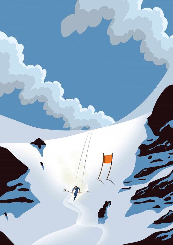 Alpine Ski Adventure by Nicholas — canvas wall art