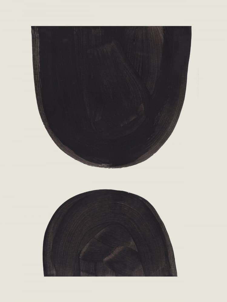 Dark Abstract Shapes by Ejaaz Haniff — canvas wall art