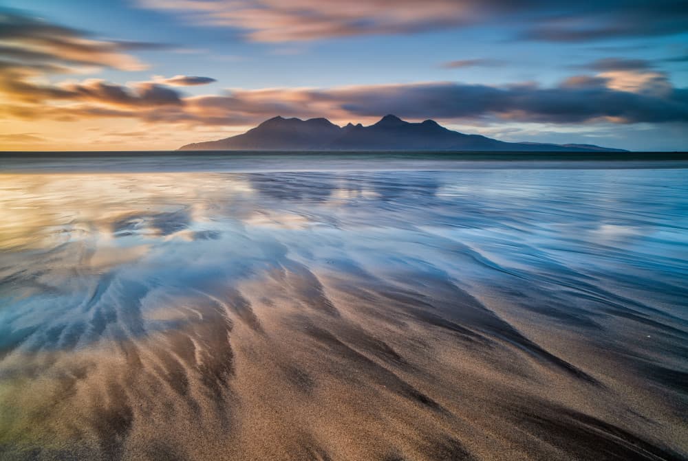 Beach Mountain Reflections by Luigi Ruoppolo — canvas wall art