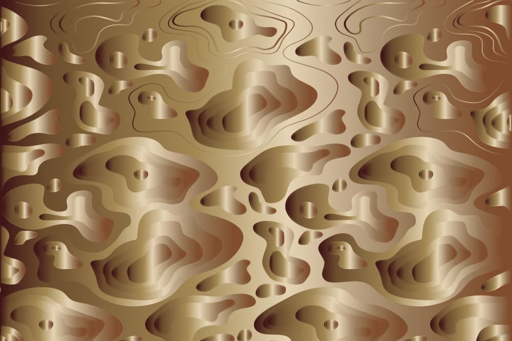 Liquid Metal Contours by Sue Skellern — canvas wall art