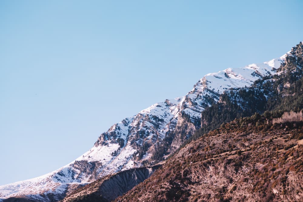 Majestic Winter Mountains by Javier Pardina — canvas wall art