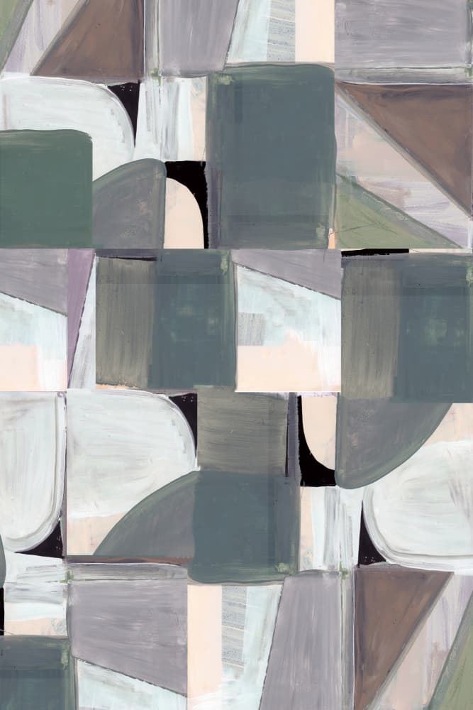 Soft Geometric Abstract by cartissi — canvas wall art