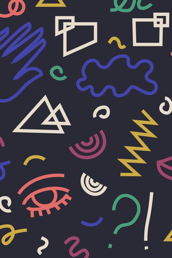 Abstract Playful Shapes by Anna Rose — canvas wall art