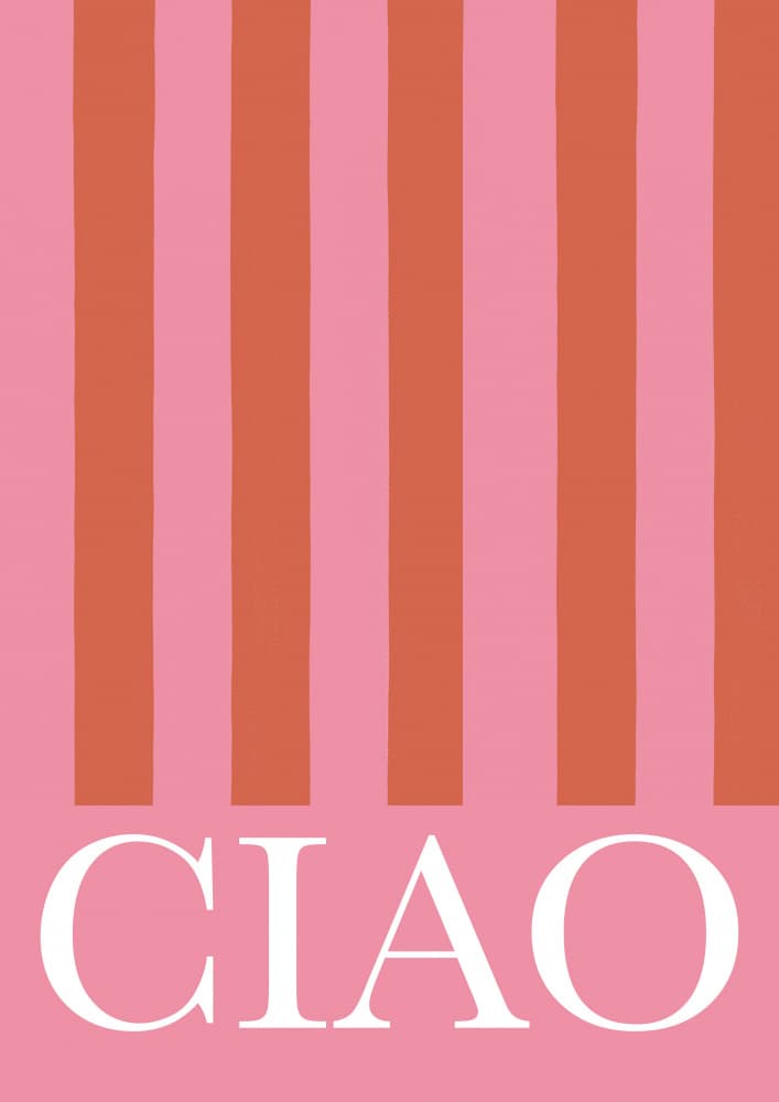 Cheerful Ciao Stripes by Talitha McQueen — canvas wall art