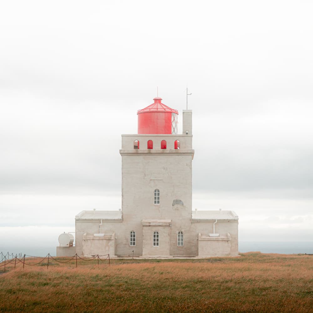 Red-Capped Coastal Beacon by Theodor Gerhamn — canvas wall art