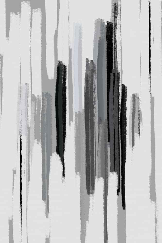 Modern Monochrome Lines by Fun Qui — canvas wall art