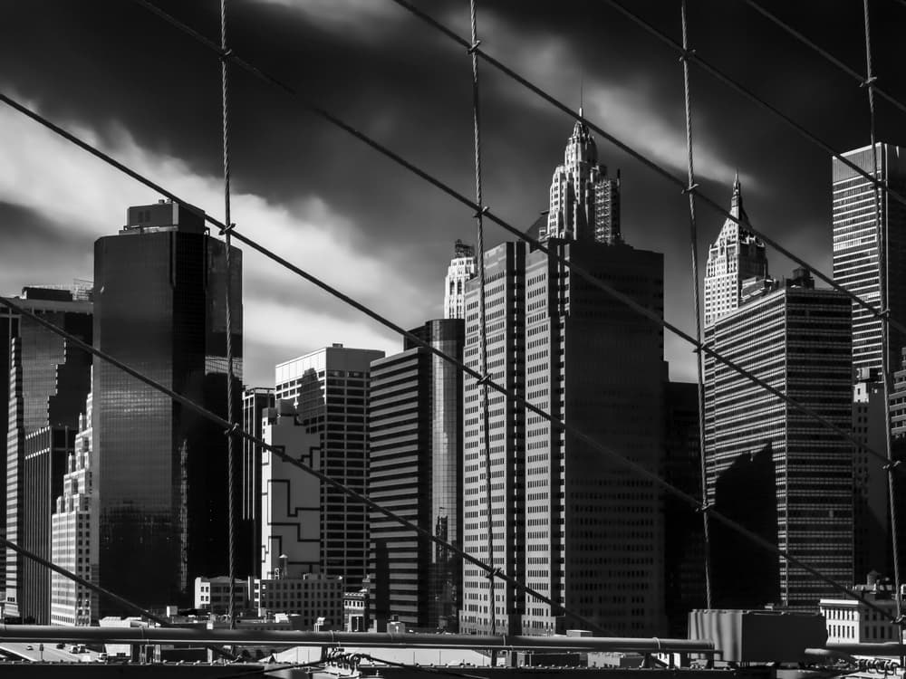 City Grid View by Benny Pettersson — canvas wall art