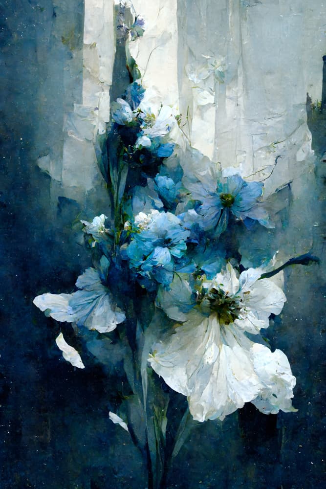 Whispering Blooms by Treechild — canvas wall art