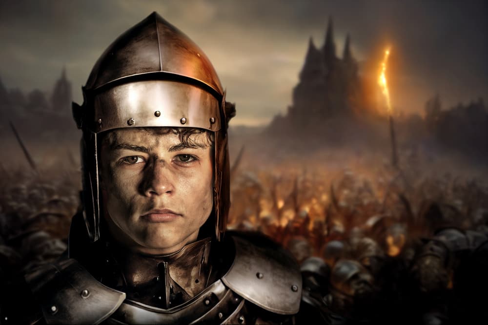 BraveKnight by Marcel Egger — canvas wall art