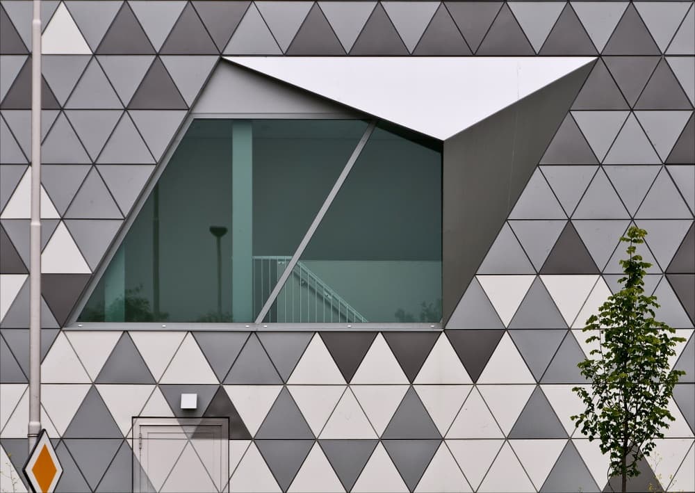 Modern Triangle Facade by Henk van Maastricht — canvas wall art