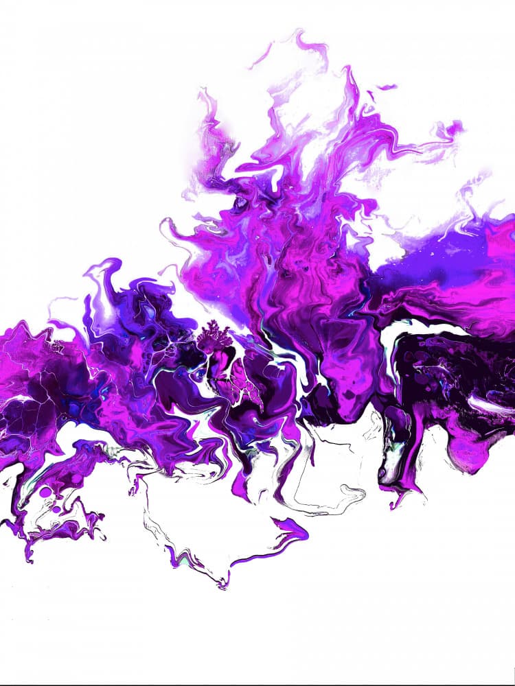 Dynamic Magenta Flow by Alyson Storms — canvas wall art