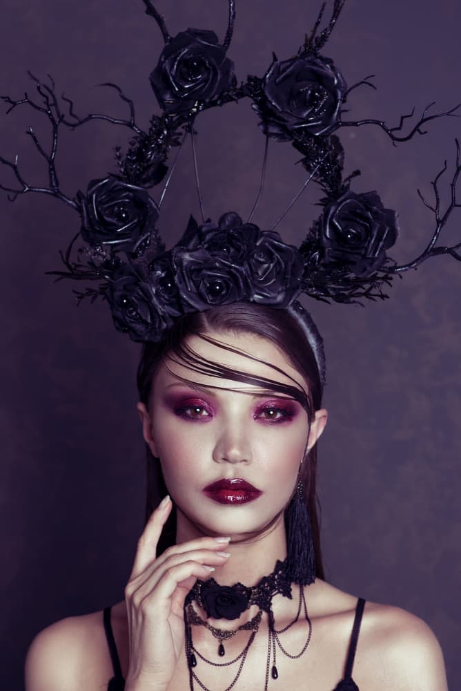 Elegant Goth Queen by Yoni Amar — canvas wall art