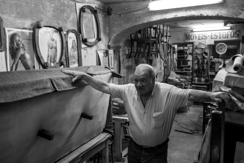 Old Shop Craftsman by António Zarco — canvas wall art