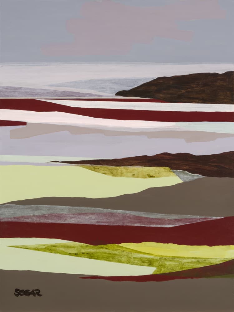 Serene Abstract Landscape by Angela Seear — canvas wall art