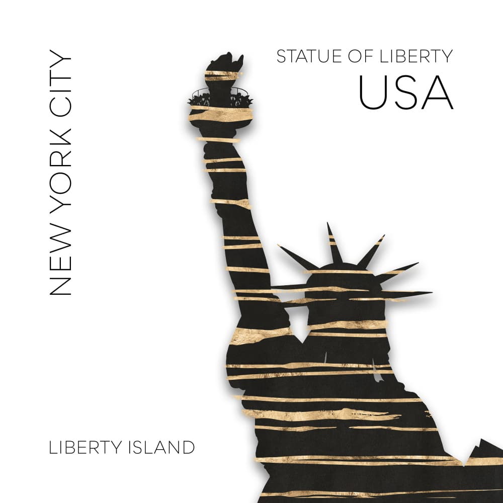 Iconic New York Silhouette by Melanie Viola — canvas wall art