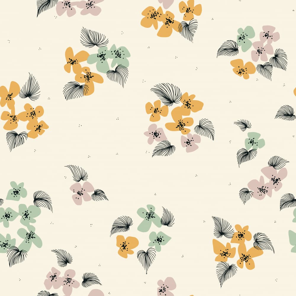 Soft Scattered Blossoms by Annick — canvas wall art